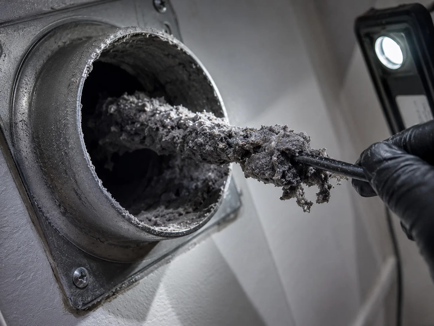 Dryer Vent Lint Removal